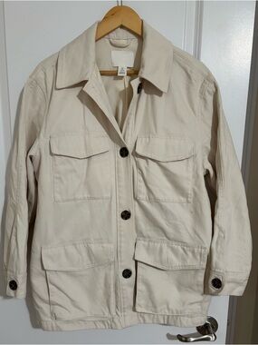 H&M Cream Button-Up Jacket